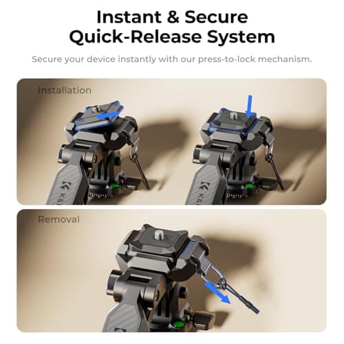 K&F CONCEPT 62.2"/158cm Lightweight Camera Tripod for Phone — view 4