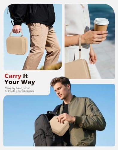 TiMOVO Hard EVA Carrying Case for Shark ChillPill, Champagne — view 6