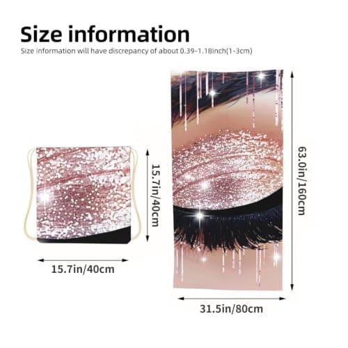 Beach Towel with Bag Large Soft Quick Dry Microfiber Travel Blanket — view 3
