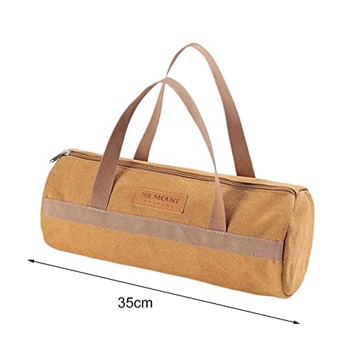 kowaku Heavy Duty Tent Stakes Storage Bag Durable Tent Pegs with Handle Portable Large Capacity Bags Pouch Organizer for Camping Backpacking Hiking, Thickened with Logo — view 2