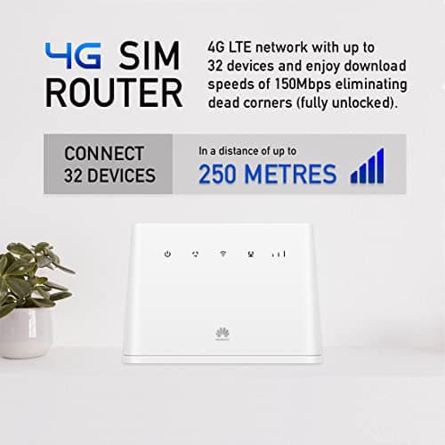 HUAWEI B311 2020, CAT 4, 4G/ LTE 150 Mbps Mobile Wi-Fi Router, Unlocked to All Networks- Genuine UK Warranty STOCK (Non Network Logo)- White — view 3