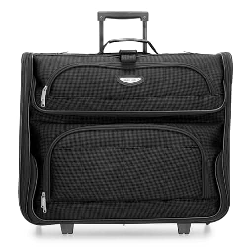 Traveler'S Choice Travel Select Amsterdam Expandable Rolling Upright Luggage, Black, Garment Bag, Amsterdam Expandable Rolling Upright Luggage — view 2