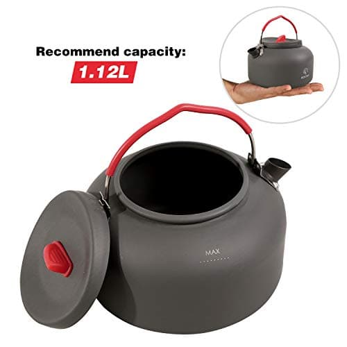 REDCAMP 1.4L Small Camping Kettle,Compact Lightweight Tea Kettle — view 4