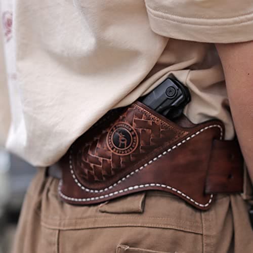 TOURBON Handmade Leather Multitool Holder EDC Pocket Knife Organizer Flashlight Tool Holster for Belt — view 6