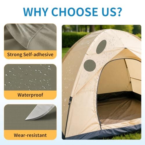 Skystuff 10x160cm Nylon Repair Patches, Waterproof Self-Adhesive for Tent — view 3