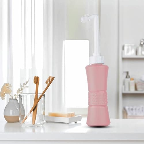 laphang Portable Bidet 500ml Pink Peri Bottle with Waterproof Pouch and Cap – PP + TPR, Leak Proof & Scratch Resistant –Perineal Bottle for Postpartum Hemorrhoids Healing, Maternity Kit Essentials… — view 3