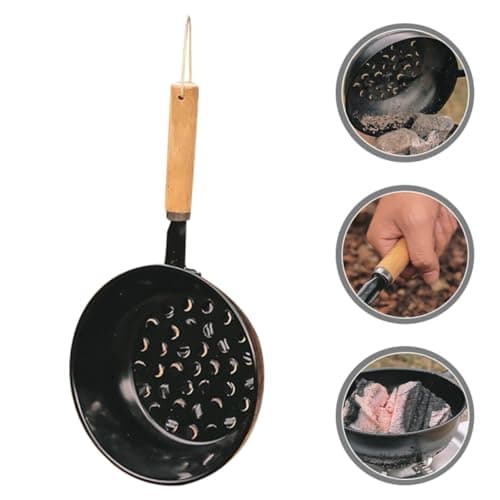 Portable Barbecue Charcoal Burner Iron Pot for Outdoor Camping — view 5
