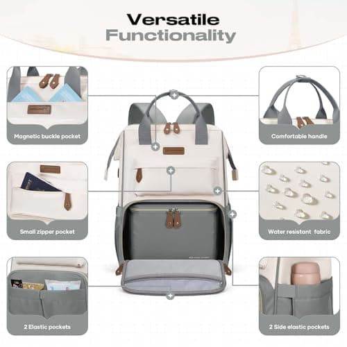 Maelstrom 15.6-17.3" Laptop Backpack with Lunch Box, Work Bag for Women Men — view 4