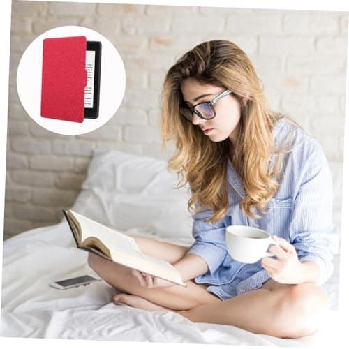 YOSADIER 8th Generation Auto Wake Protective Case for E-reader, Hard Shell Ebook Reader Cover with Sleep Wake Function, Burgundy Protective Sleeve for Travel and Daily Use — view 6