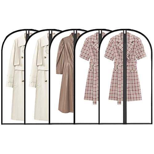 Semi-transparent Garment Bags 60x120cm, 5 Pack