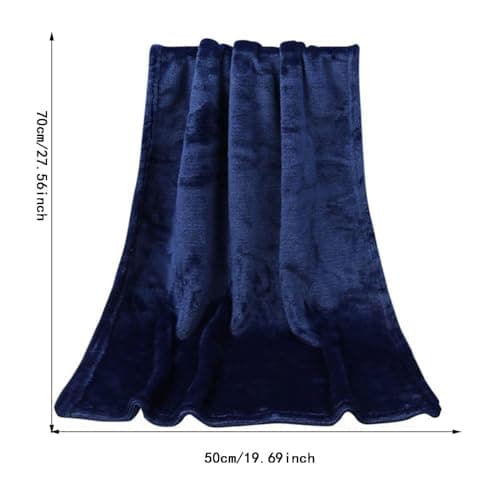 Soft Solid Color Blanket For Kids Cozy Lightweight Warm Throw 50X70CM Perfect For Nursery Bedroom Travel (Gold, One Size) — view 6