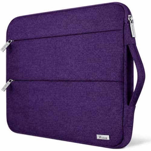 Voova Laptop Sleeve 15.6 Inch, Laptop Case for MacBook Pro 16, Purple