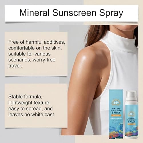 Mineral Sunscreen Spray SPF 50 120ml–Broad Spectrum UVA/UVB Protection — view 3