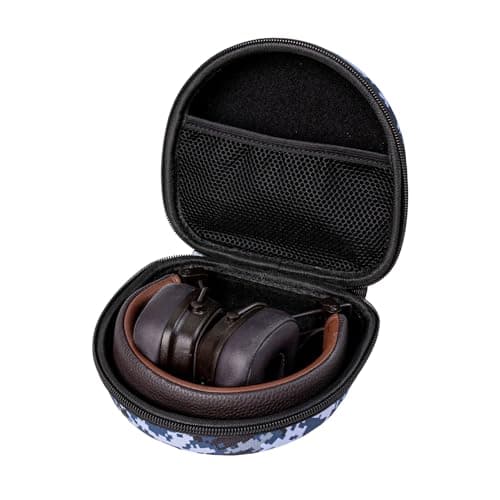 Camo Travel Headphone Case, fit for Marshall Major V/IV/III/II, Fit for Noot K11 / HS14 BTH03 BTH02 Kids On-Ear Bluetooth Headphones (Blue Camouflage) — view 2