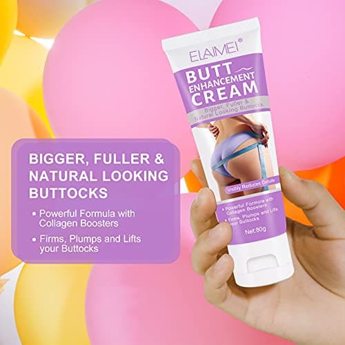 Butt Enhancement Cream, Natural Butt Lifting Plumping Firming Cream with Collagen Boosters, Reduce Cellulite & Sagging Hips, Moisturising Body Cream for Fuller Peachy Buttocks Hip Skin — view 5