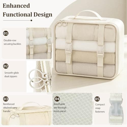 Acual 8 PCS Packing Cubes for Suitcases, Waterproof Travel Organisers — view 5