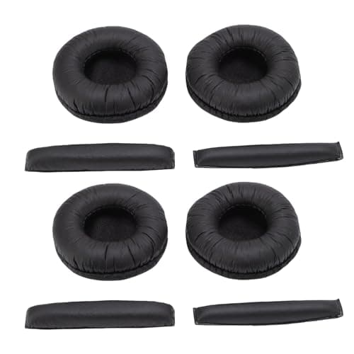 Ejoyous Replacement Earpads for PX200 Memory Foam Headphone Headband Cushion Pad 8 Pack Soft Fit for PX100 PX200 II PX100 II PX80 PX90 PC130 PC131 Daily Use (Black)