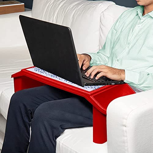 JMS we create smile - Plastic Activity Tray Portable Laptop Desk - Red Colour Large Lap Table Multipurpose Travel Tray for Girls & boys (Red) — view 6