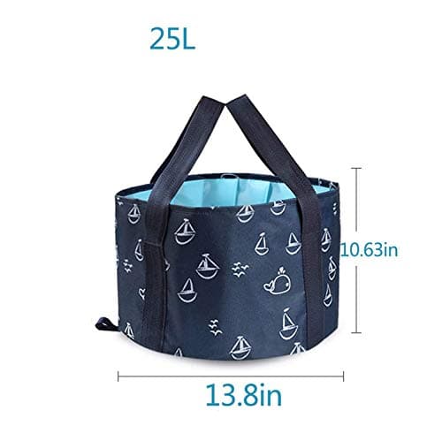 Collapsible Bucket for Soaking Feet, 25L Portable Travel Foot Bath Tub, Foot Soaking Bath Basin Portable, Foot Spa Soaking Feet Home Pedicure Basin Outdoor Camping — view 2