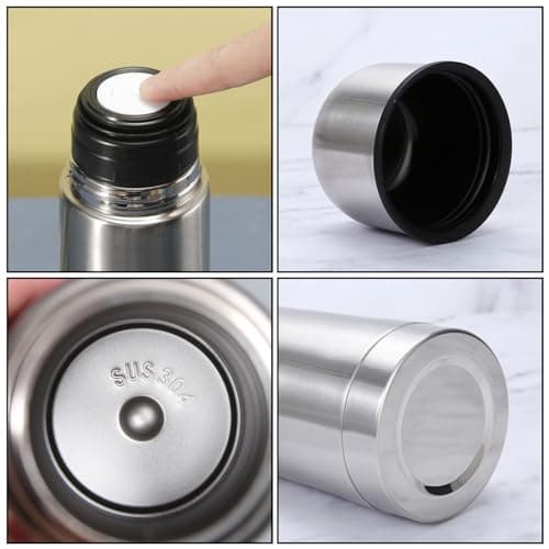 Insulated Thermal Bottle With Cup Stainless Steel Coffee Flask For Hot And Cold Drink,Vacuum Insulated Tumbler Water Bottle,Double Walled Sport Travel Mug (500ml) — view 4