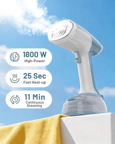 BEAUTURAL Portable Garment Steamer with 2 Steam Settings, 330ml Tank — view 2