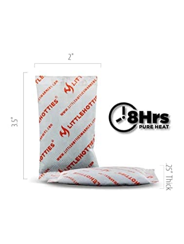 Little Hotties Hand Warmers Disposable, Up To 8 Hours Of Natural Heat, Ideal For Outdoor Winter Activities, Black, Pack of 40 — view 2