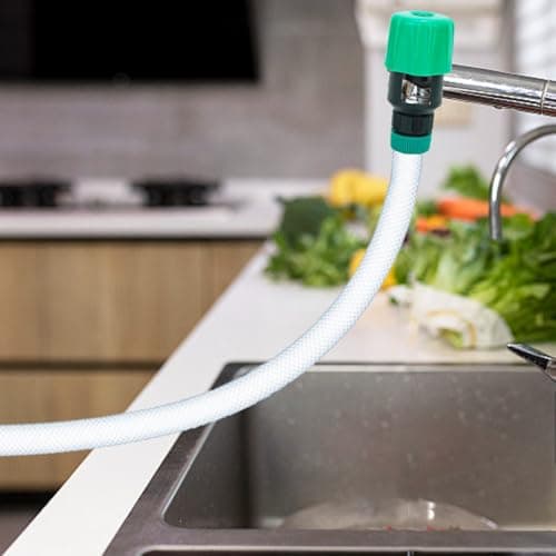 Kitchen Tap Hose Connector Universal Garden Tap Adapter Green — view 5