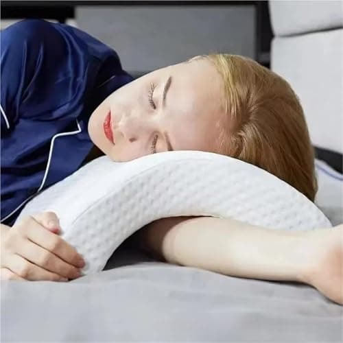 U-shaped Bending Bone Memory Foam Pillow Zero Pressure Couples Pillow Slow Rebound Arch Nap — view 2
