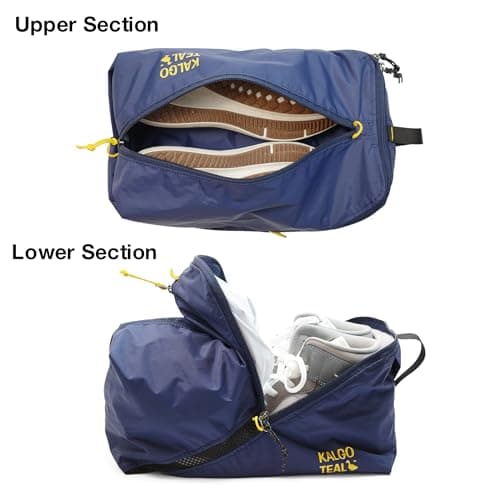 Ultralight Travel Shoe Bag 15L, Fits 2 Pairs Shoes, Large Water-Resistant Packing Cube. — view 3