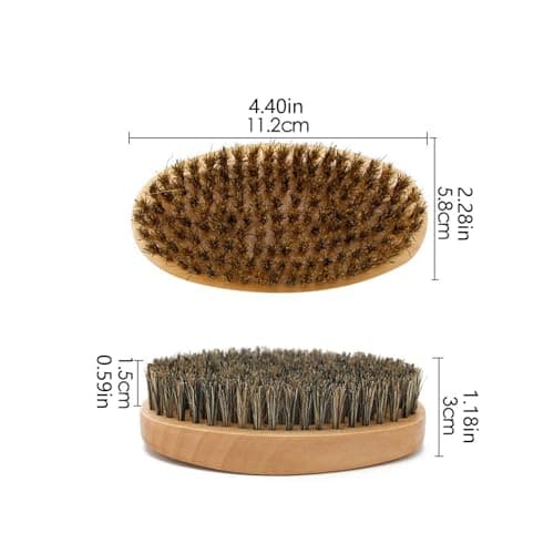 Beard Comb And Brush Set Styling Grooming Shaving Care — view 2