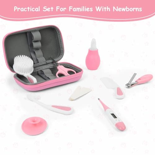 Flintronic14 in 1 Baby Healthcare and Grooming Kit, Newborn Baby Care Accessories with Hair Brush, Comb, Nail Clippers, for Newborn Boys Girls — view 5