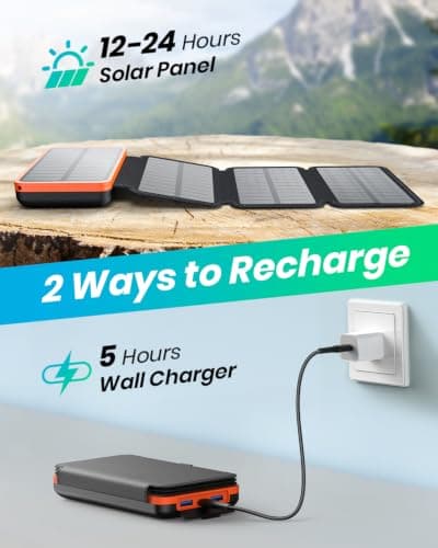 A ADDTOP Solar Power Bank 20000mAh 22.5W Solar Charger with USB C Port — view 5