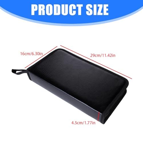 Fsviprx CDs Storage Wallet, 80 Slots Scratch-Resistant Protectors — view 2