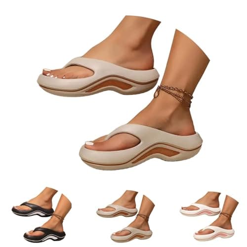 Flip Flops With Arch Support, Shower Flip-Flops Women Non Slip, Slip On — view 5