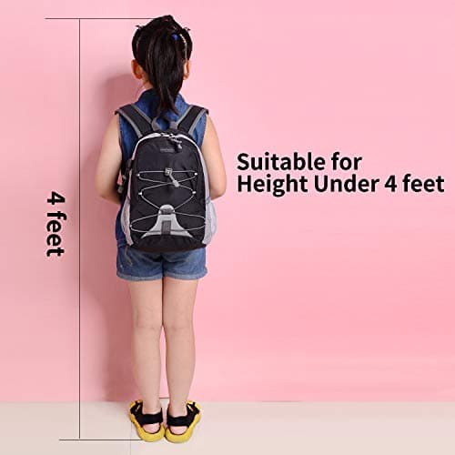 Bseash 10L Small Hiking Backpack for Kids Ages 3-6 Girls Boys Under 4 feet, Mini Waterproof Outdoor Sport Travel Camping Daypack (Blue) — view 3