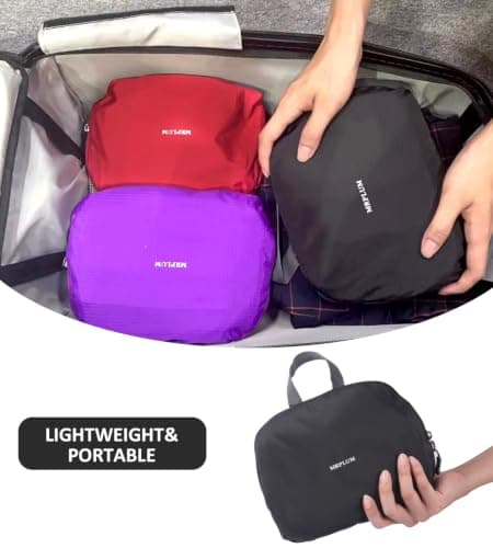 MRPLUM 30L Rucksack Foldable Ultralight Packable Backpack,Black — view 5
