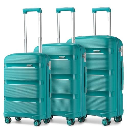 Kono 14 Inch Small Luggage Lightweight Polypropylene Hardshell Vanity Case