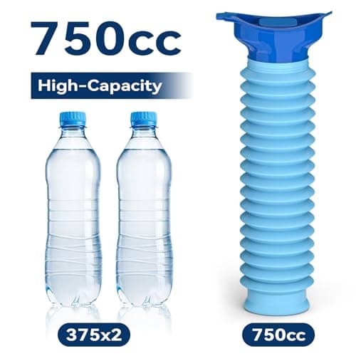 Pee Bottles for Men, 2PCS Portable Urinal Collapsable Portable Toilet 750ML — view 3