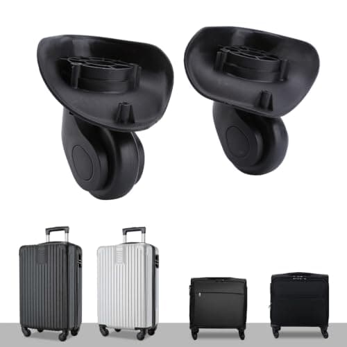 2PCS 360¡ã Swivel Replacement Luggage Wheels, Universal PVC Suitcase Wheels for Travel Bags, Trolley Cases — view 3
