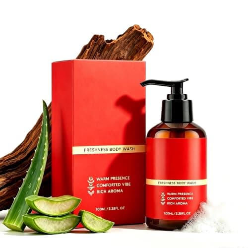 Body Wash, Santal Body Wash for Men, Smooth Skin, Attraction Confidence, Daily Hygiene Travel Him Home Male 100ml (1pcs)