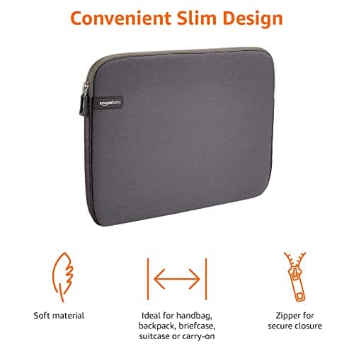 Amazon Basics 13.3 inch Laptop Sleeve Case - Grey — view 3