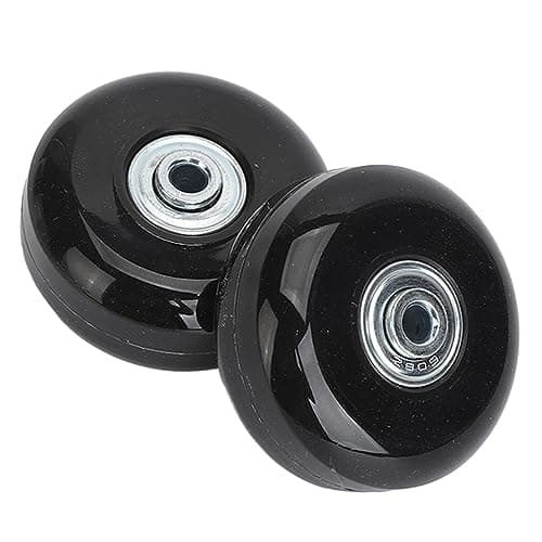 2Pcs Luggage Replacement Wheels with Rubber Universal Swivel Casters — view 3
