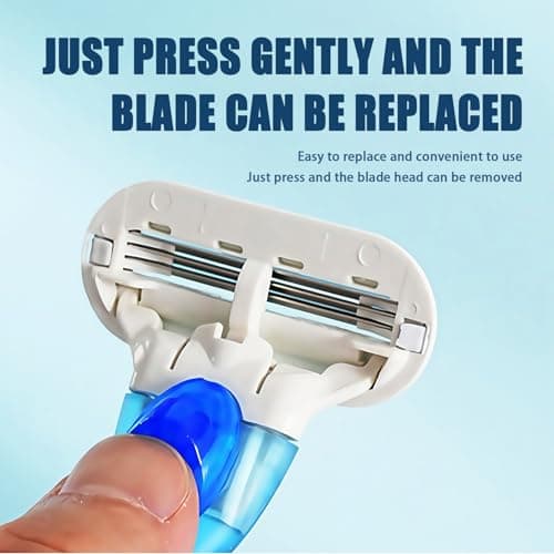 8PCS Razor Heads For Women - Suitable For The Gillette Venus Women's Razor Blade Refill Pack - Smooth 3 Layer Blade & Pivoting Head - Effortless Shave For Bathroom, Travel, Beach Party — view 4