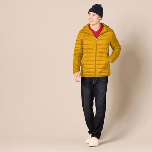Amazon Essentials Men's Lightweight Water-Resistant Packable Hooded Puffer Jacket, Caramel, L — view 5