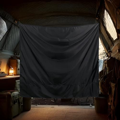 Walopola Car Camping Shower Drape | Truck Privacy Drapes with 4 Magnetic Hooks,Automotive Accessories Waterproof Cover for Outside Van RV Beach Travel Family Trip SUV — view 3