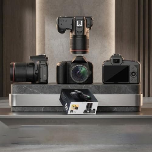ABS Dual Lens Camera 3.0 Inch Screen 4K Video(Black) — view 6