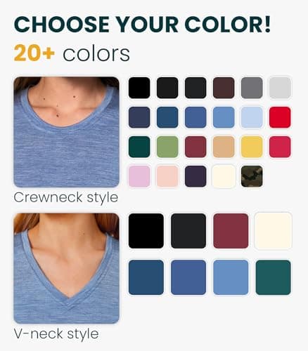 Merino.tech Merino Wool T Shirt Women - 100% Merino Wool Base Layer Womens Short Sleeve Tee + Merino Wool Hiking (Large, Creamy White) — view 3