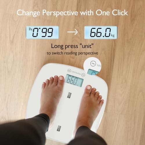 Momcozy Baby Scale, Weight, Height and Weighted Feeds, Removable Tray — view 4