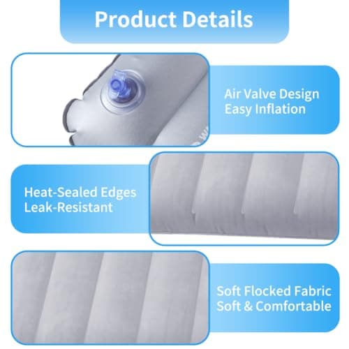 HOTUT 4 Pack Ultralight Inflatable Camping Pillows for Adults, Compressible — view 3