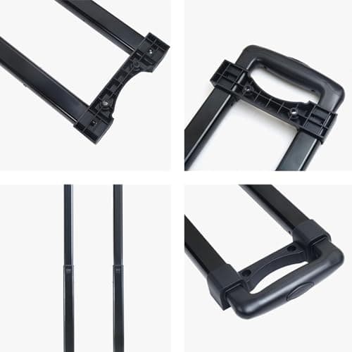 HouseVibe Suitcase Telescopic Handle Replacement Hard Case Handle Compact Aluminum Pull Drag Rod Repair Part for Airplane Traveling Luggage — view 3